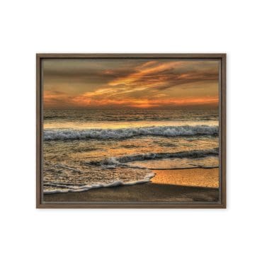 Framed canvas "Amber Waves"